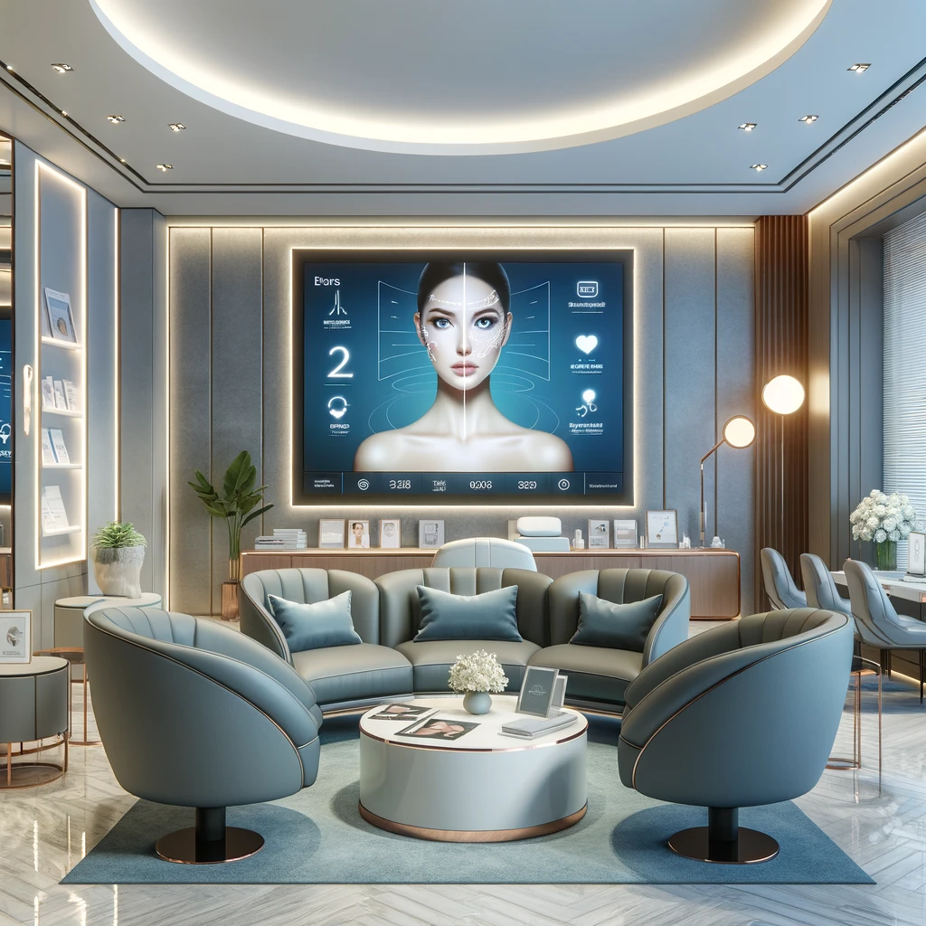 Cirurgião plástico realizando uma consulta com um paciente interessado em procedimentos estéticos