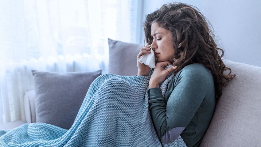 Infográfico sobre os sintomas e prevenção da gripe A H1N1 e H3N2