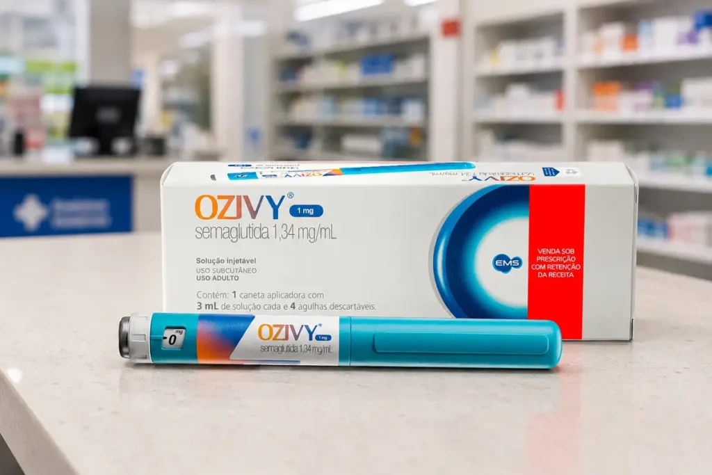 Caneta injetável Ozivy, primeira caneta nacional de semaglutida para tratamento de diabetes tipo 2